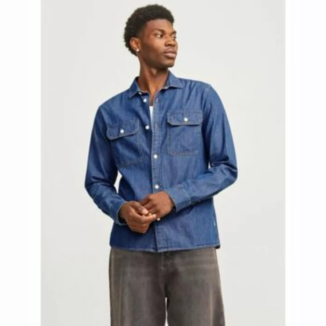 Jack & Jones  Hemdbluse 12269262 TRAVIS-MEDIUM BLUE DENIM günstig online kaufen