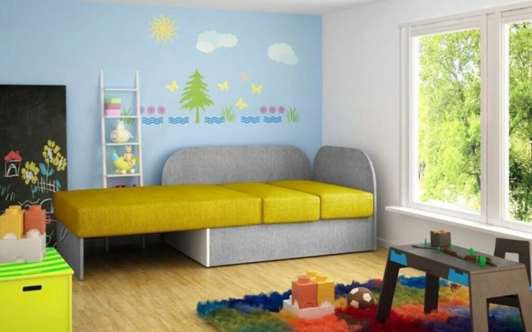 JVmoebel Schlafsofa Kindersofa Couch Ecksofa Polstersofa Schlafsofa Schlaff günstig online kaufen