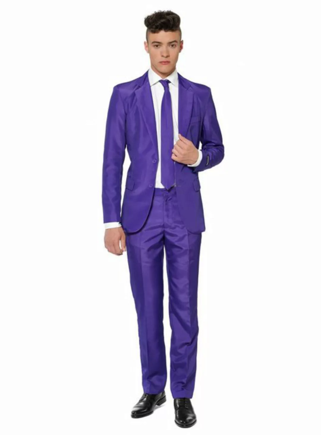 Metamorph Anzug Solid Purple Partyanzug Schicker Anzug in schillernder Farb günstig online kaufen