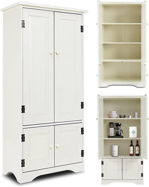 KOMFOTTEU Beistellschrank Flurschrank mit verstellbarem Regal, bis 60kg günstig online kaufen