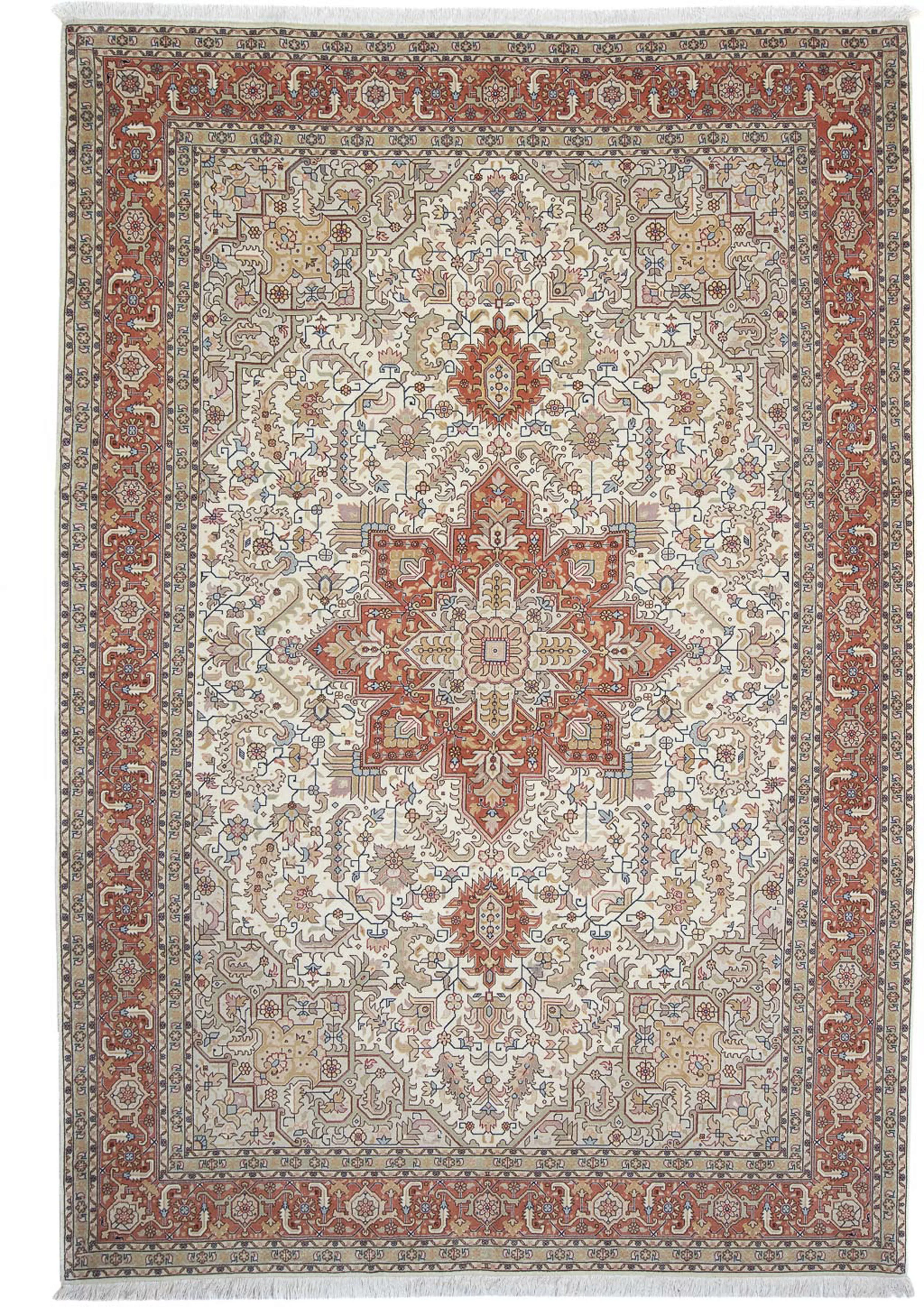 morgenland Orientteppich »Perser - Täbriz - Royal - 306 x 200 cm - beige«, günstig online kaufen