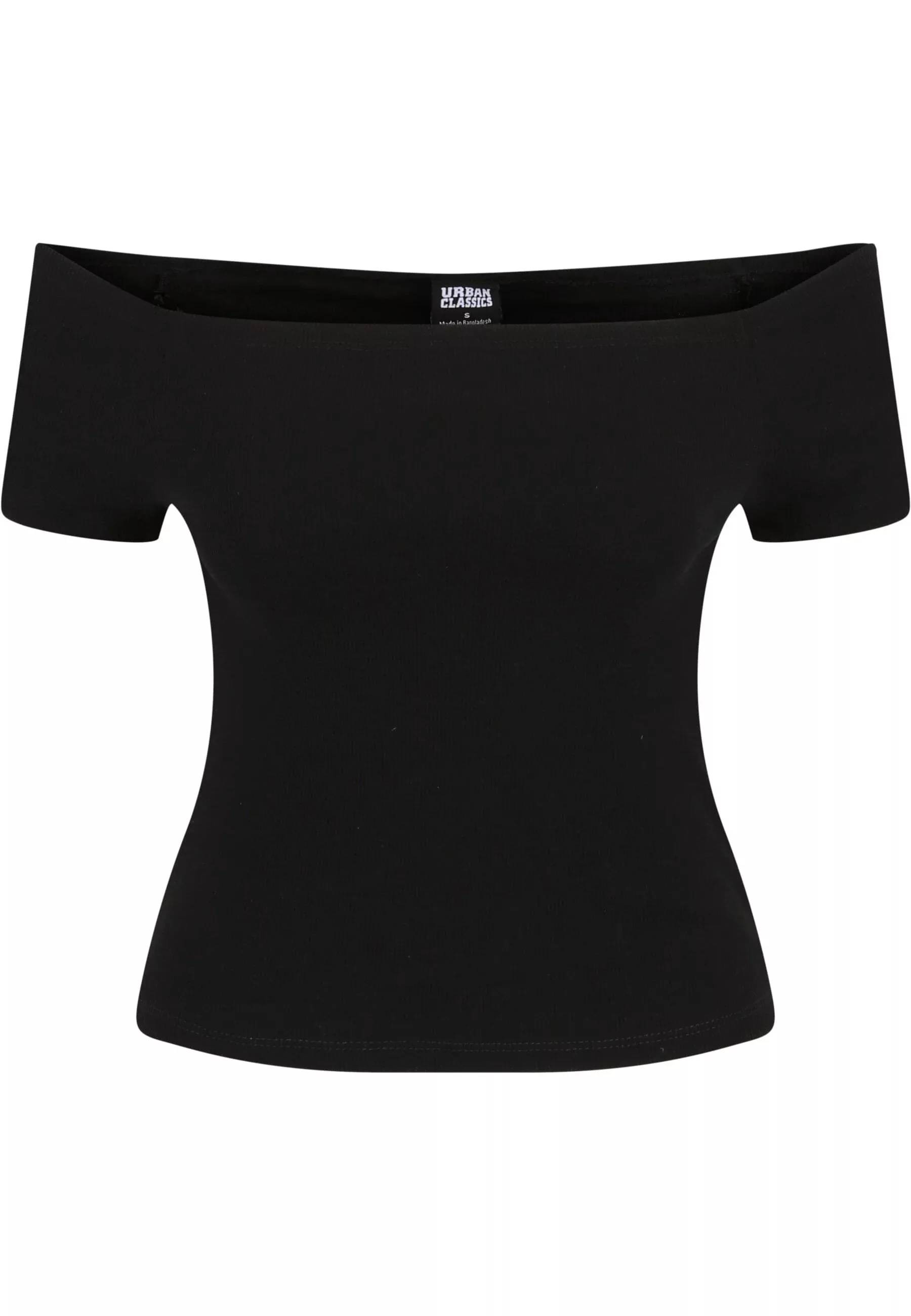 URBAN CLASSICS T-Shirt "Urban Classics Damen Ladies Off Shoulder Rib Tee 2- günstig online kaufen