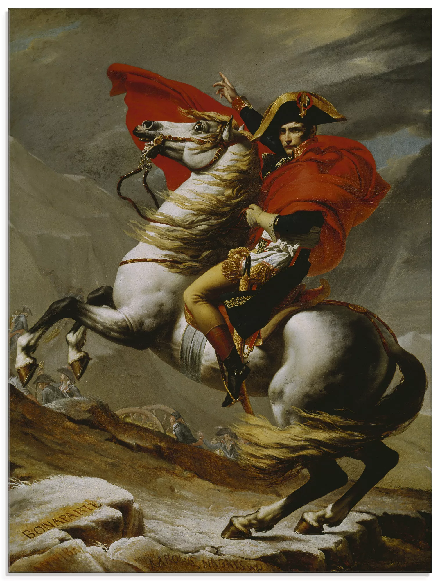 Artland Glasbild "Napoleon bei der Überquerung der Alpen.", Menschen, (1 St günstig online kaufen