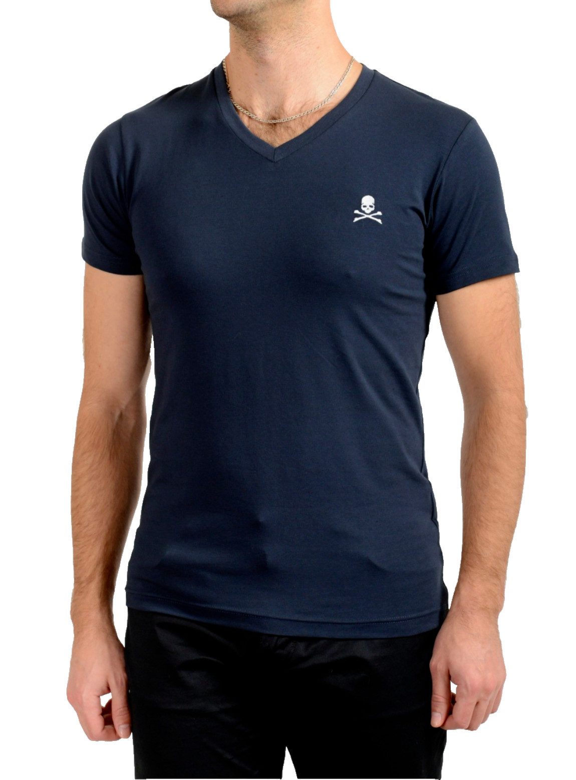 Philip Plein T-Shirt V-Neck Retro Slim günstig online kaufen