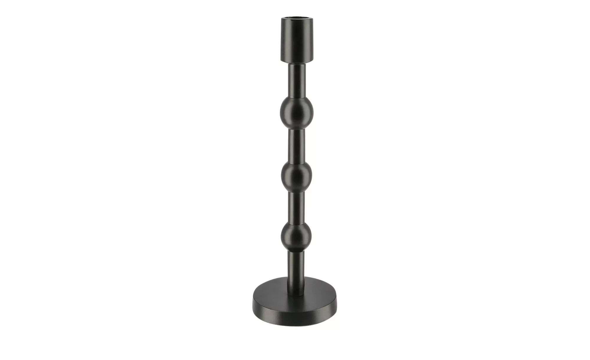 Kerzenhalter - schwarz - Metall - 30 cm - Dekoration > Kerzen & Lichter > K günstig online kaufen