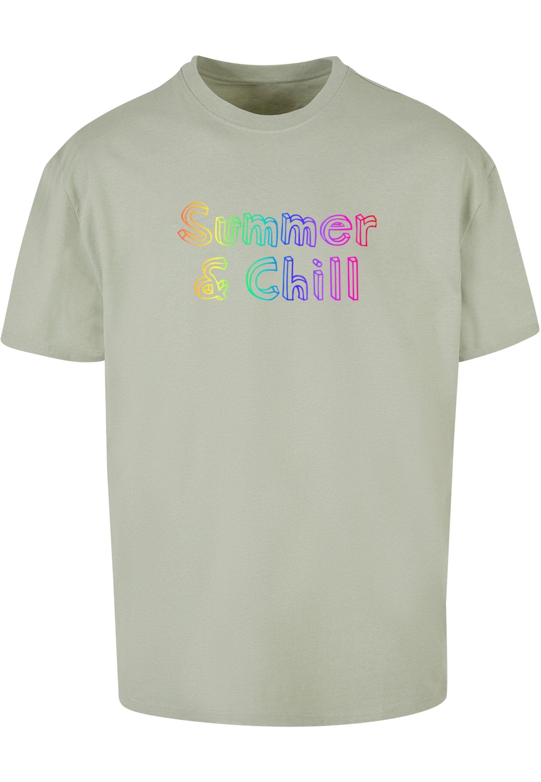 Merchcode T-Shirt "Merchcode Herren Summer And Chill Rainbow Heavy Oversize günstig online kaufen