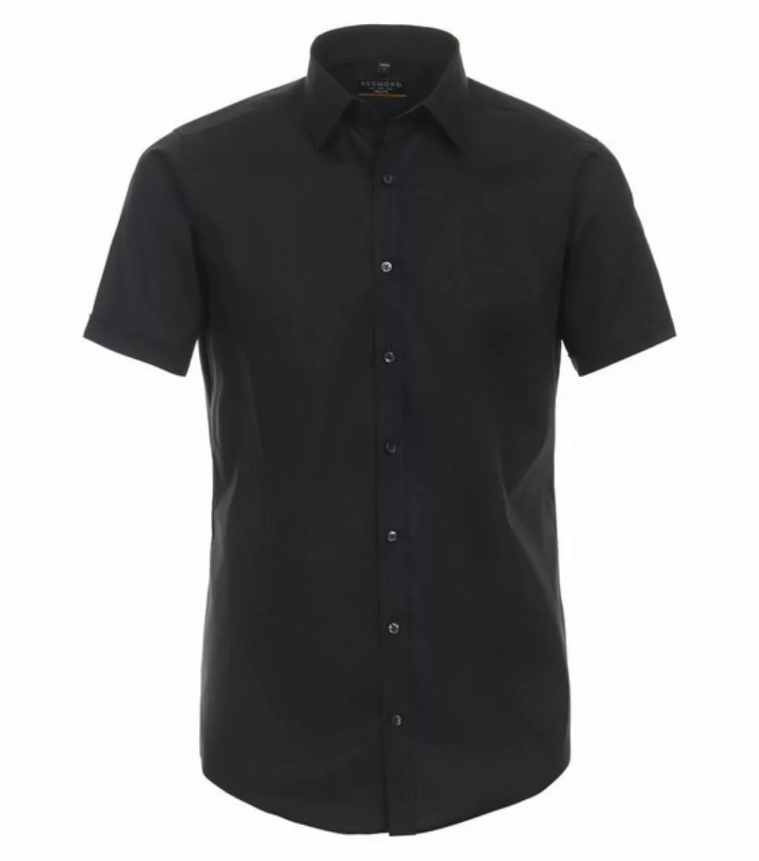 Redmond Kurzarmhemd uni Slim Fit günstig online kaufen