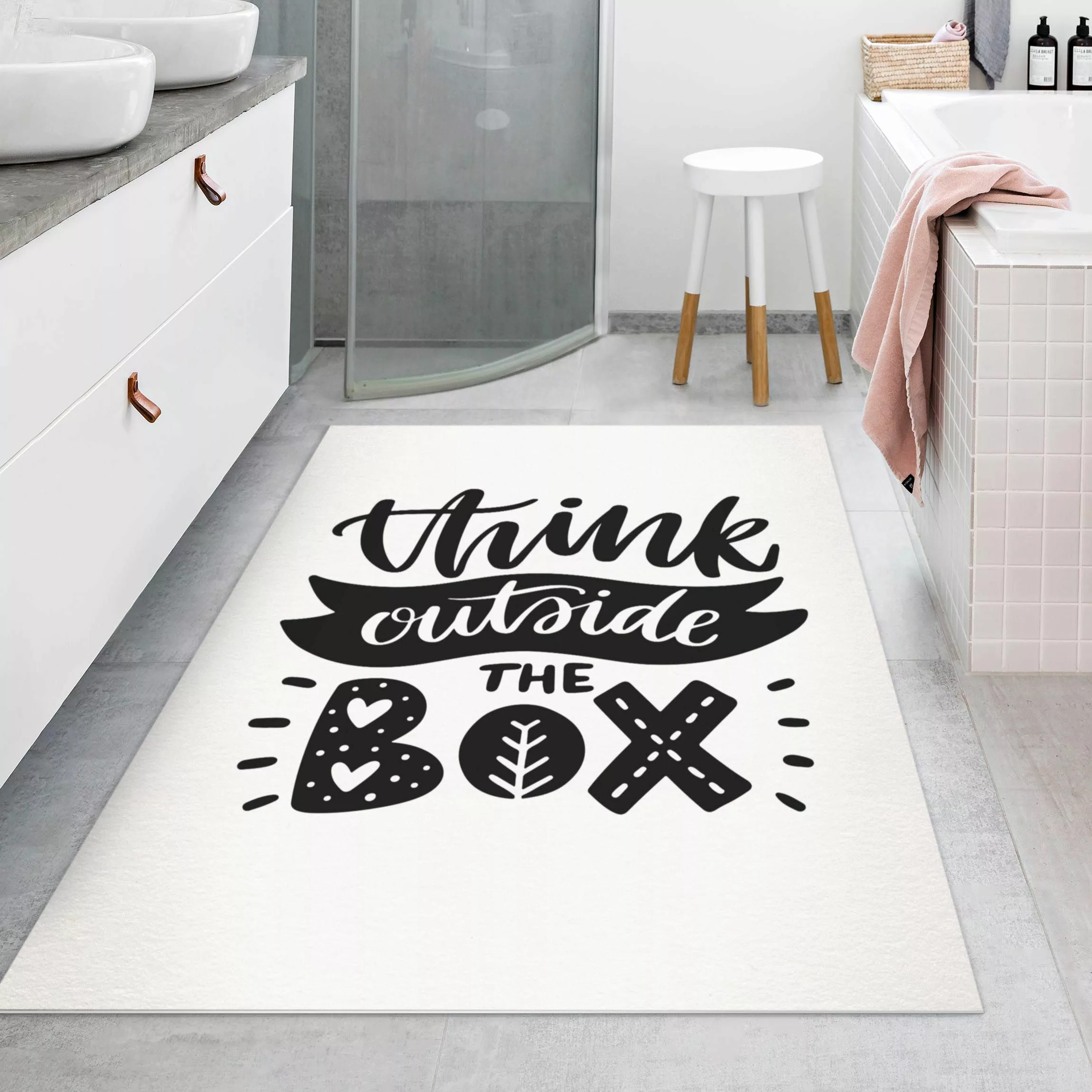 Vinyl-Teppich Think outside the box günstig online kaufen