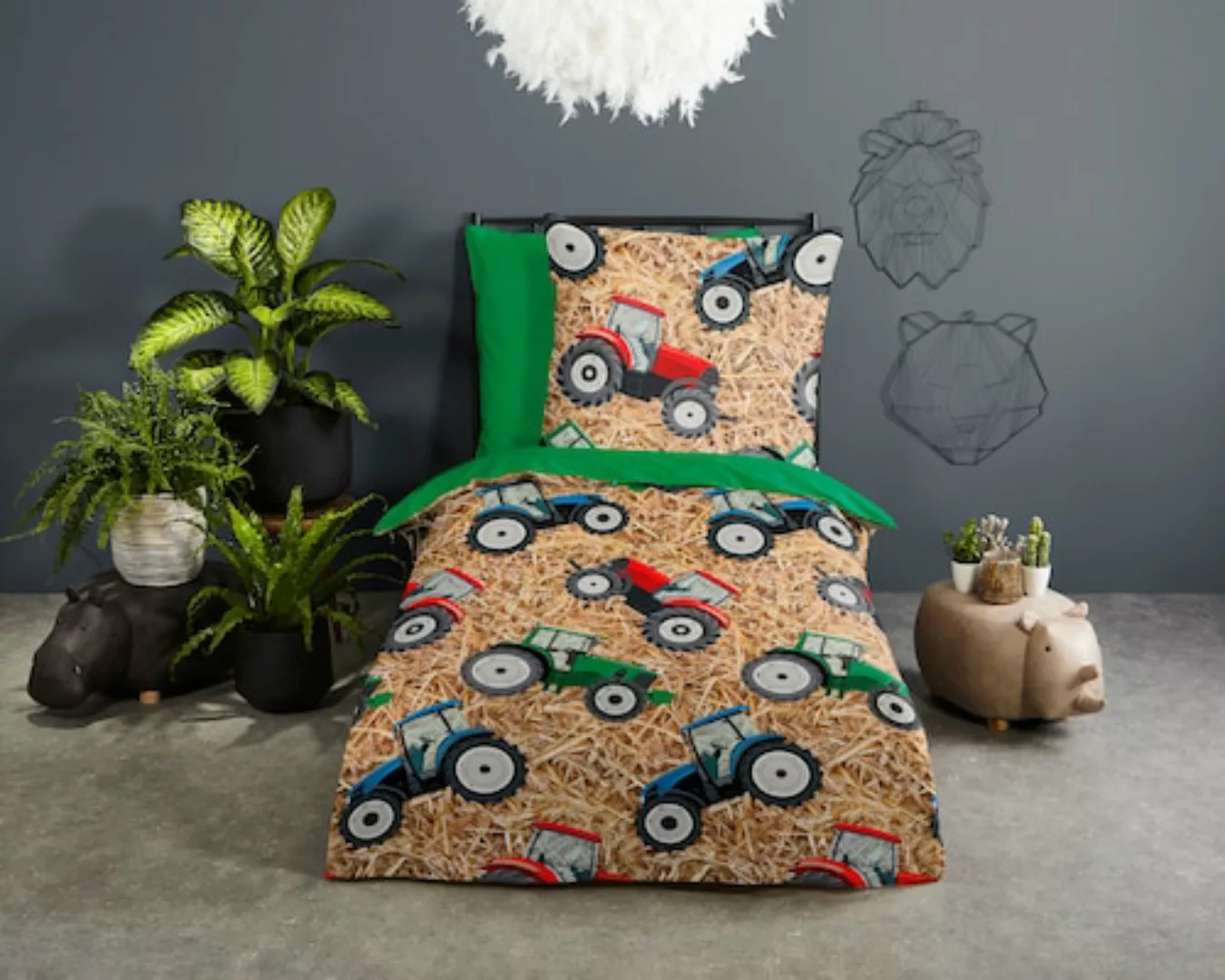 good morning Kinderbettwäsche »Cas«, Baumwolle, 135x200, Reißverschluss, We günstig online kaufen