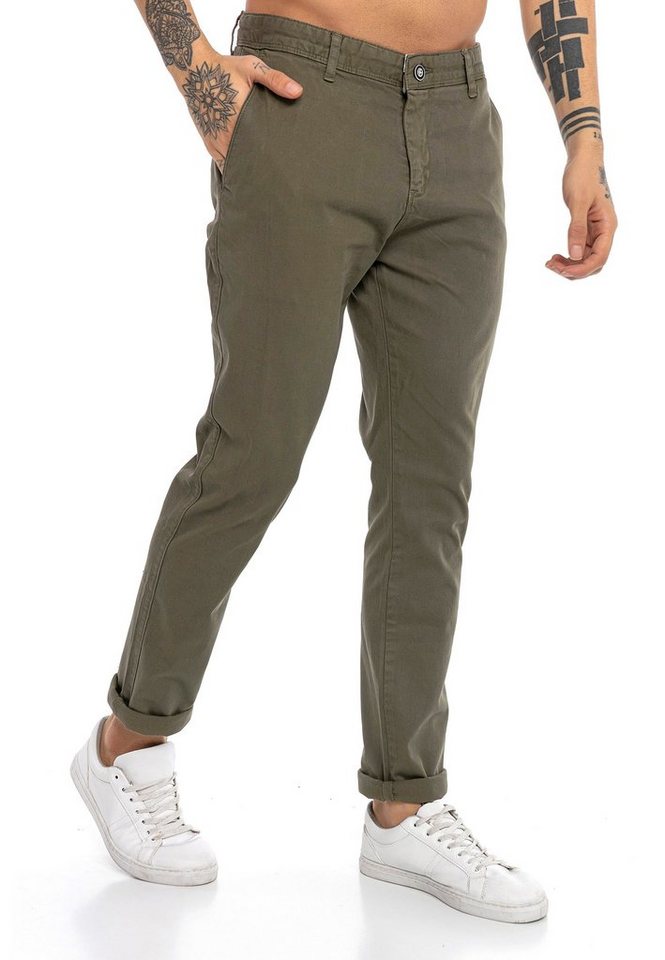 RedBridge Chinohose Premium Chinohose Baumwolle Khaki W36 L34 vielseitig günstig online kaufen