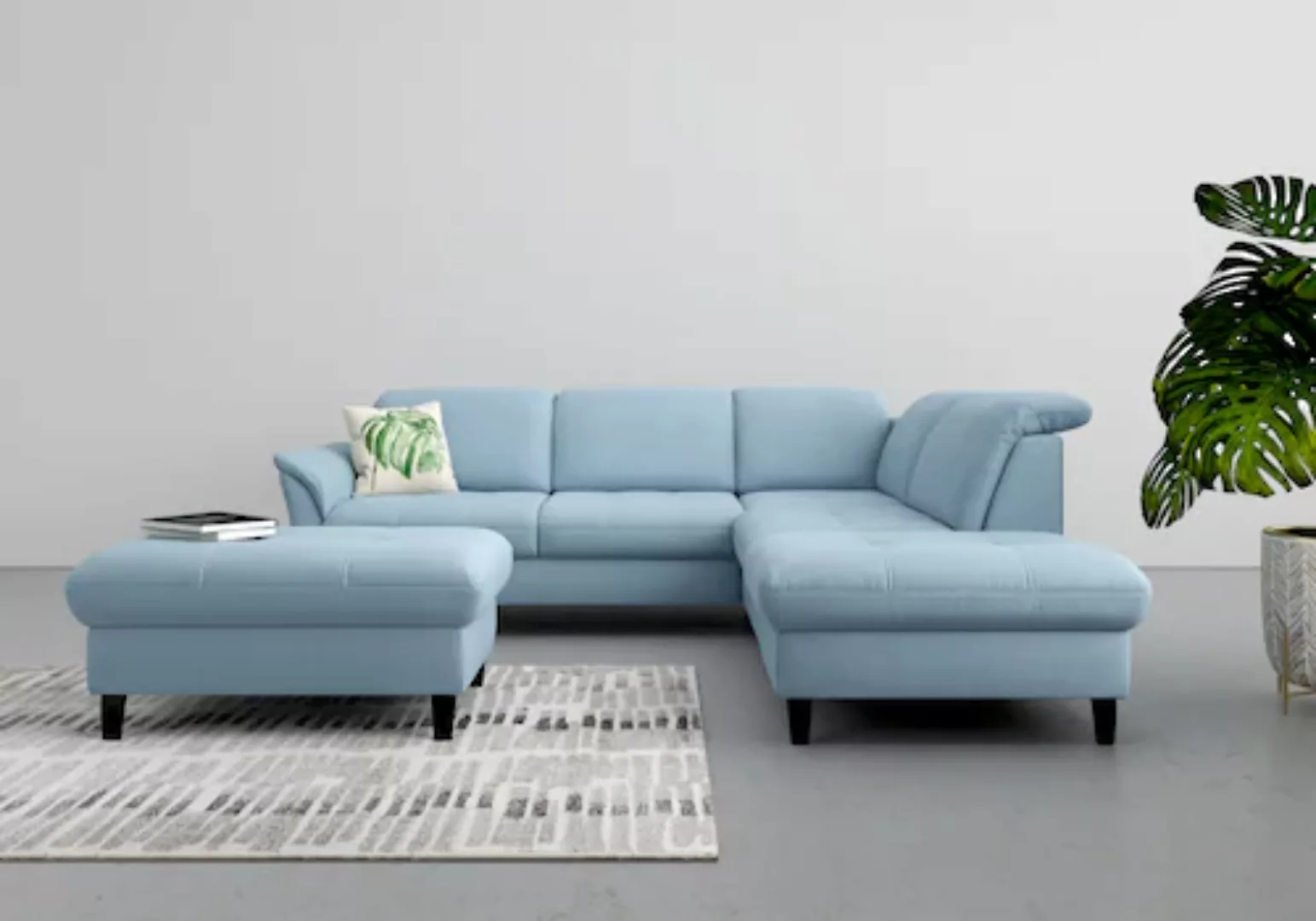 sit&more Ecksofa »Maggiore L-Form«, wahlweise mit Kopfteilverstellung, Bett günstig online kaufen