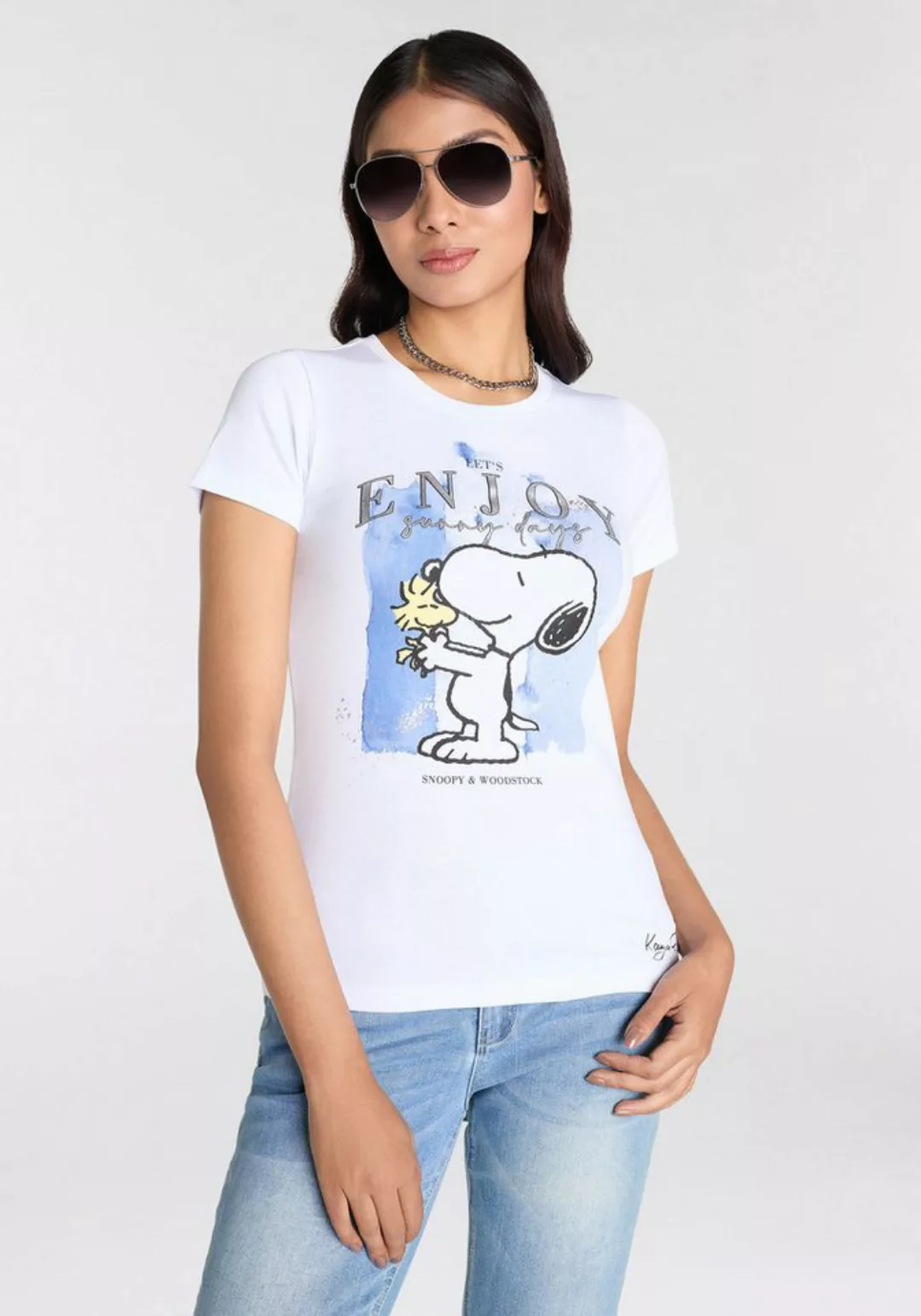 KangaROOS Kurzarmshirt mit lizensiertem Snoopy Print Originaldesign günstig online kaufen