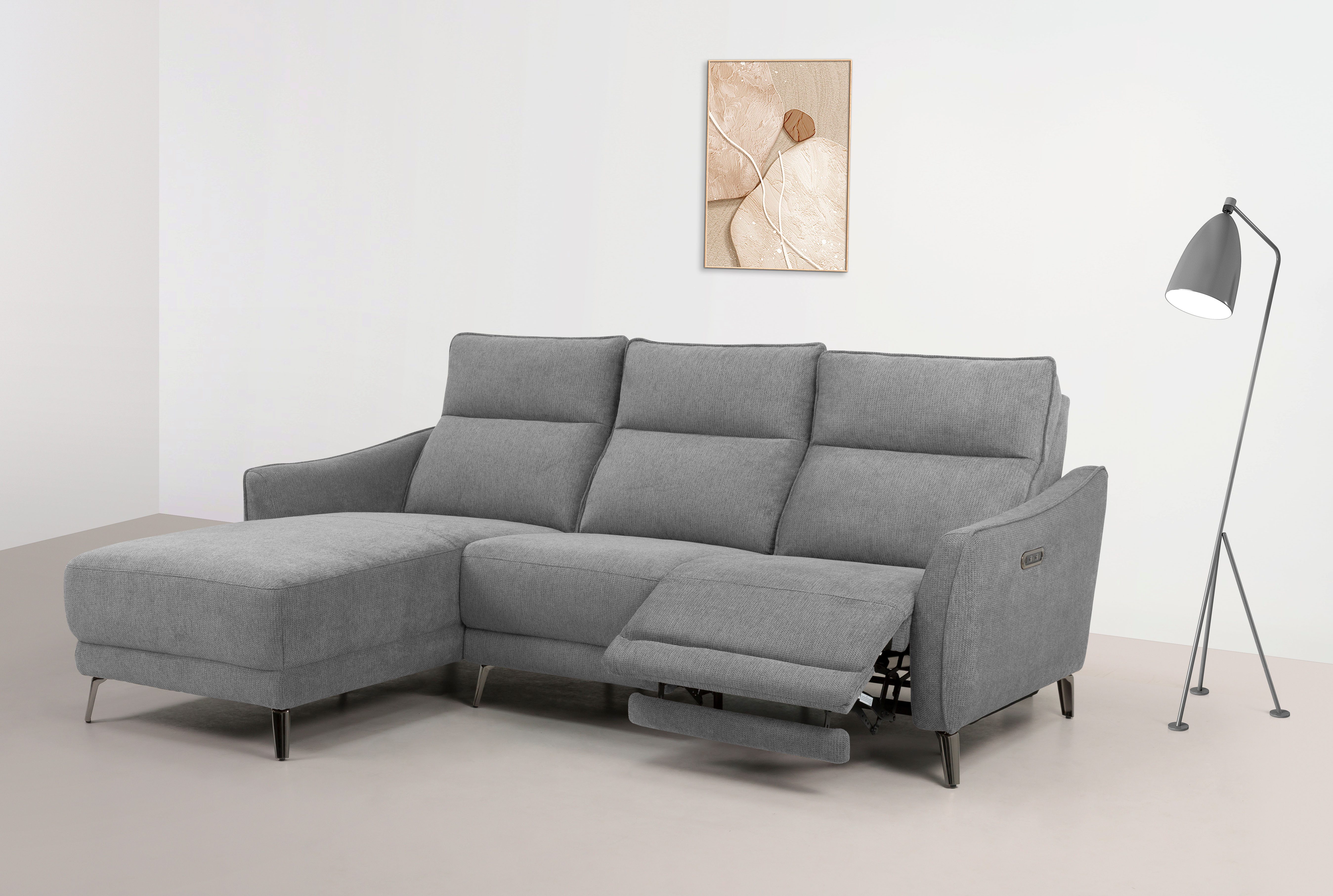 INOSIGN Ecksofa "TAYLER 3-Sitzer, L-Form (Breite 239cm), elektr. Relaxfunkt günstig online kaufen