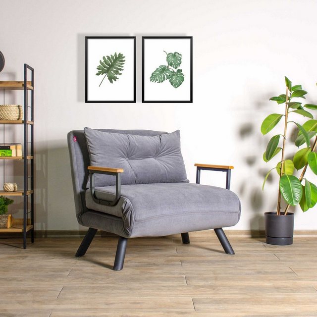 Skye Decor Sofa FTN2313, Grau, Schlafsofas, Rahmen: 100% Metall günstig online kaufen