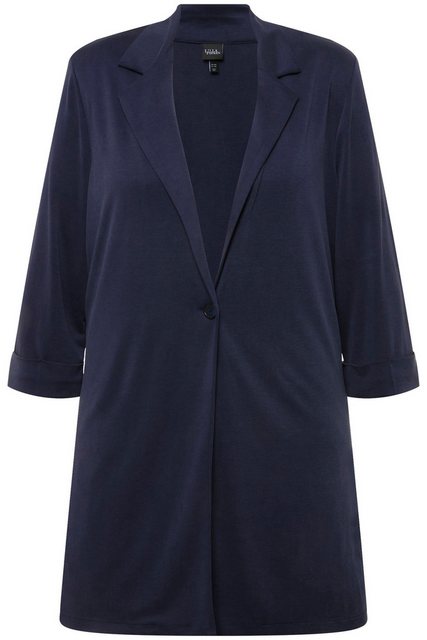 Ulla Popken Sommerjacke Jersey-Blazer Reverskragen 3/4-Arm Modalmix günstig online kaufen