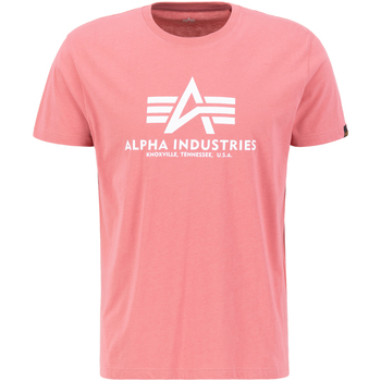 Alpha Industries  T-Shirts & Poloshirts Basic T-Shirt BL - coral red günstig online kaufen