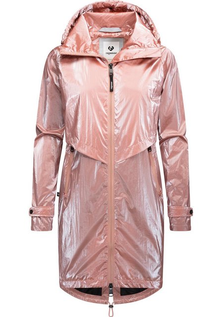 Ragwear Langmantel "Frodik Shine", oversized Damen Parka im Metallic-Look günstig online kaufen