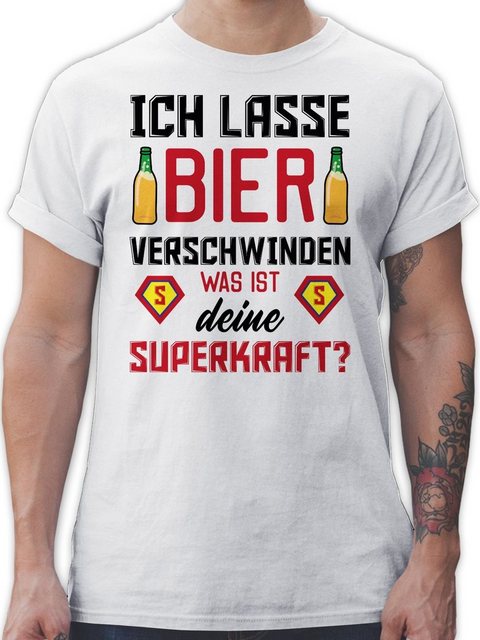 Shirtracer T-Shirt Ich lasse Bier verschwinden was ist deine Superkraft Par günstig online kaufen