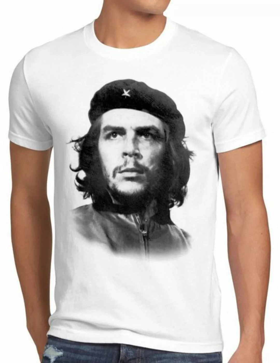 Print-Shirt Herren T-Shirt CHE Guevara Foto cuba kuba revolution Havana Kom günstig online kaufen