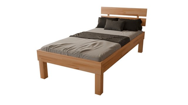 MeinMassivholz Holzbett PALMA Kernbuche, Komfortbett, Massivholz, Bettgeste günstig online kaufen