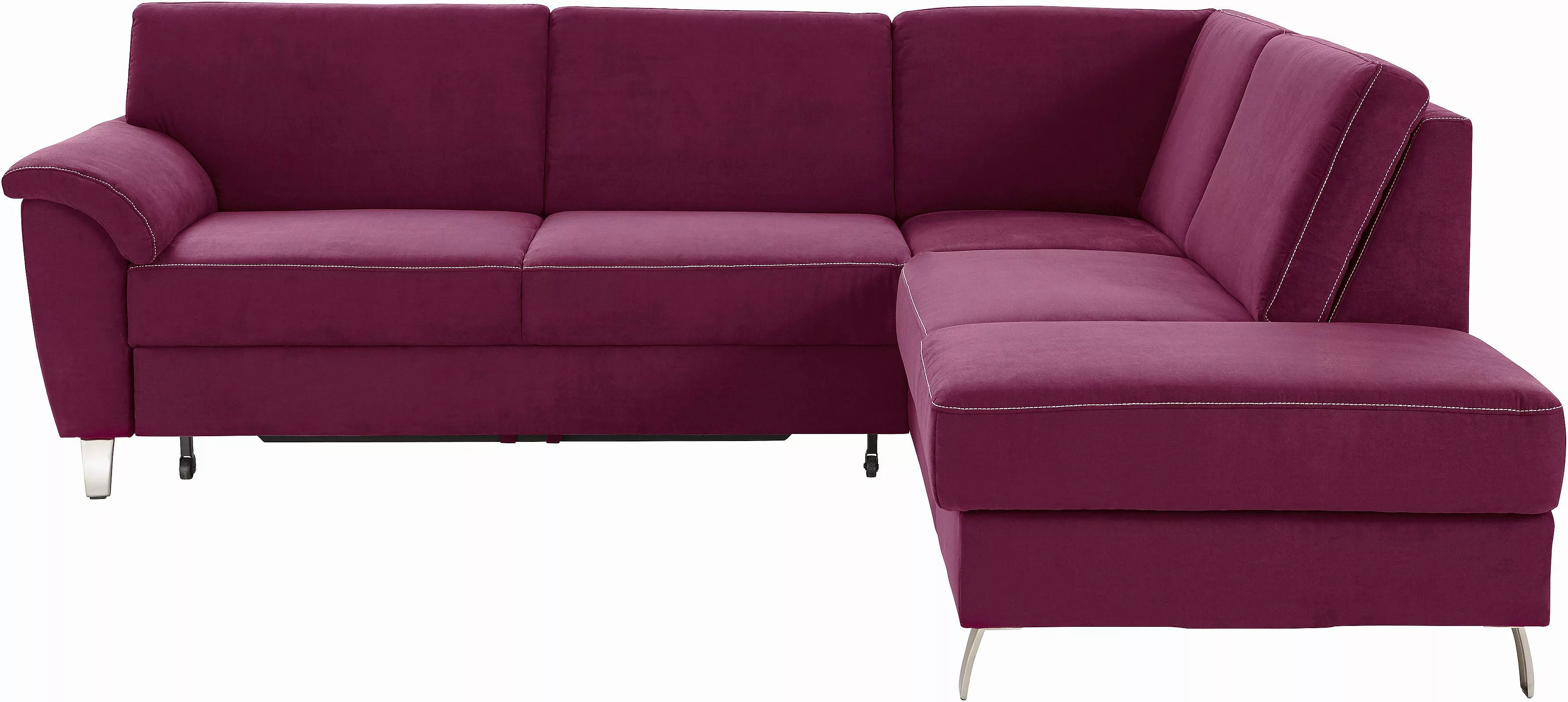 sit&more Ecksofa "Texel L-Form", mit Federkern, wahlweise mit Bettfunktion günstig online kaufen