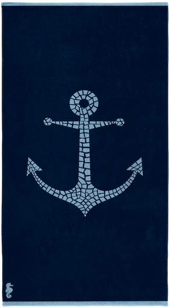 Seahorse Strandtuch »Captain«, (1 St., Strandtuch 100 x 180 cm), 100x180, f günstig online kaufen