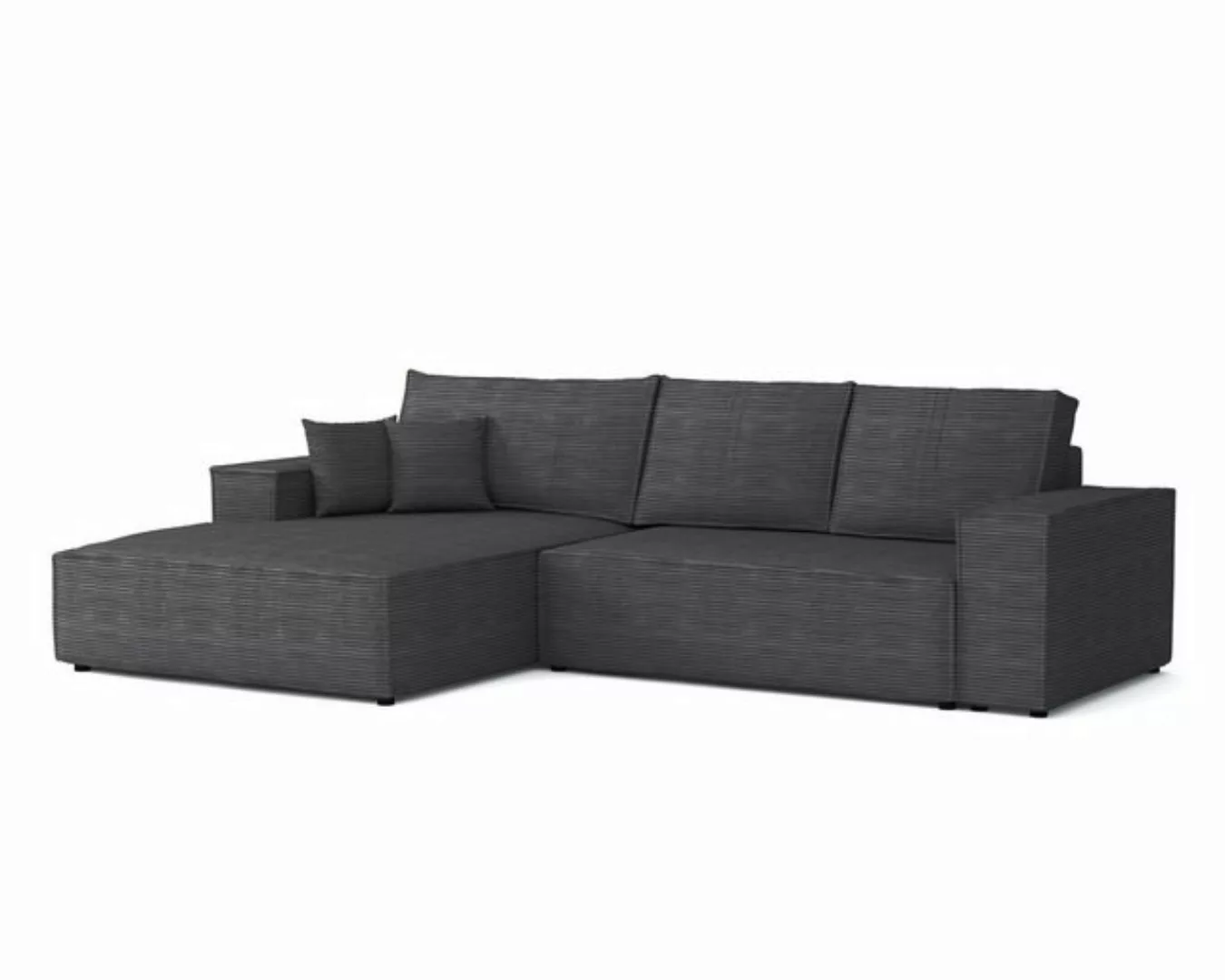 Deine Möbel 24 Wohnlandschaft MARCO 294 cm breit Ecksofa Sofa Wohnzimmer L- günstig online kaufen