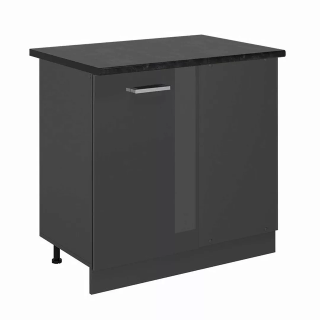 Vicco Eckunterschrank R-Line, Anthrazit Hochglanz/Anthrazit, 86 cm, AP Anth günstig online kaufen