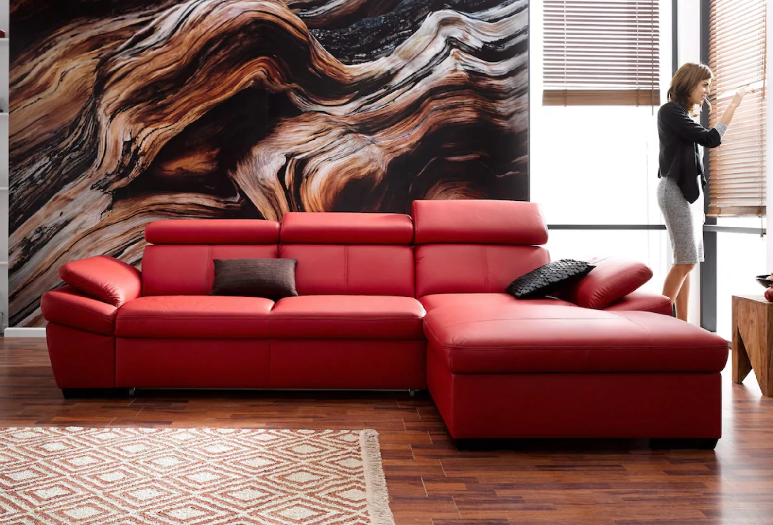 exxpo - sofa fashion Ecksofa »Salerno, klassisch modernes Funktionssofa, ho günstig online kaufen