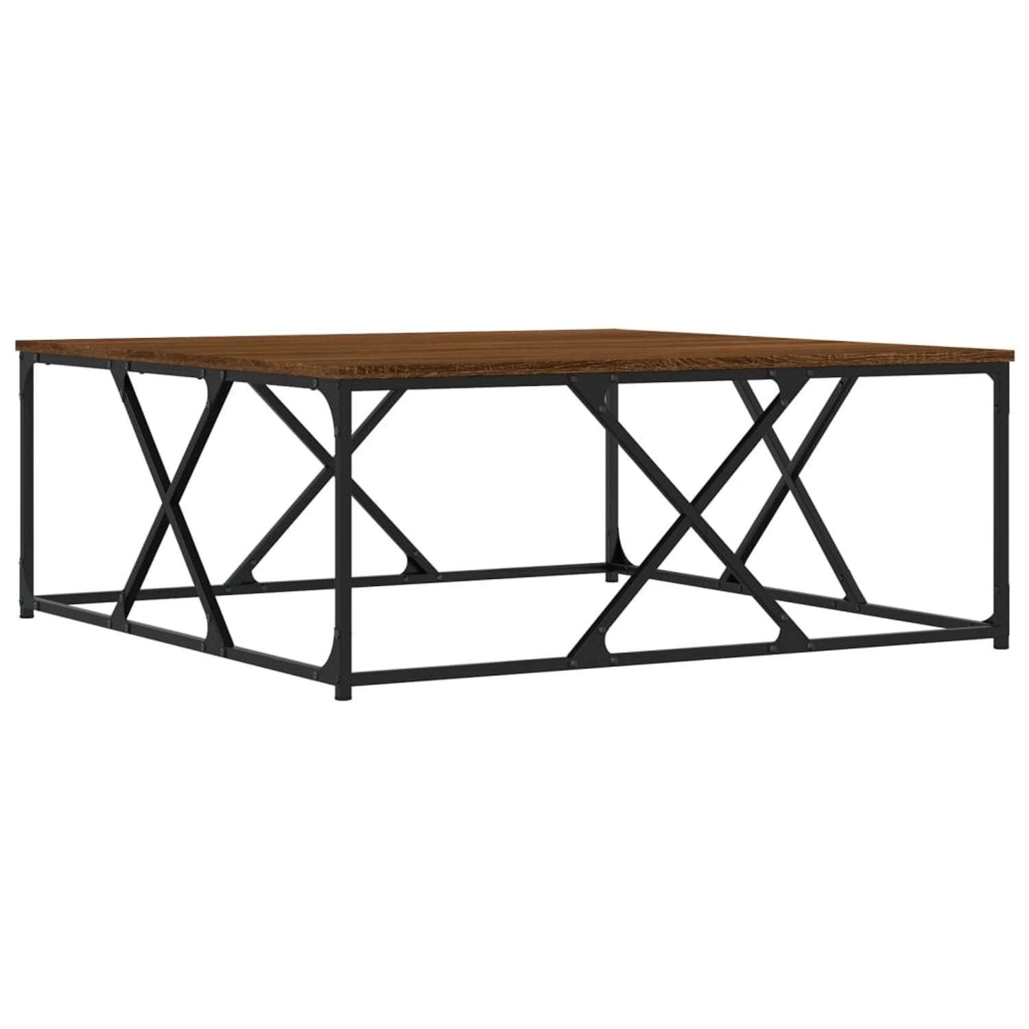 vidaXL Couchtisch Braun Eichen-Optik 100x100x40 cm Holzwerkstoff Modell 1 günstig online kaufen