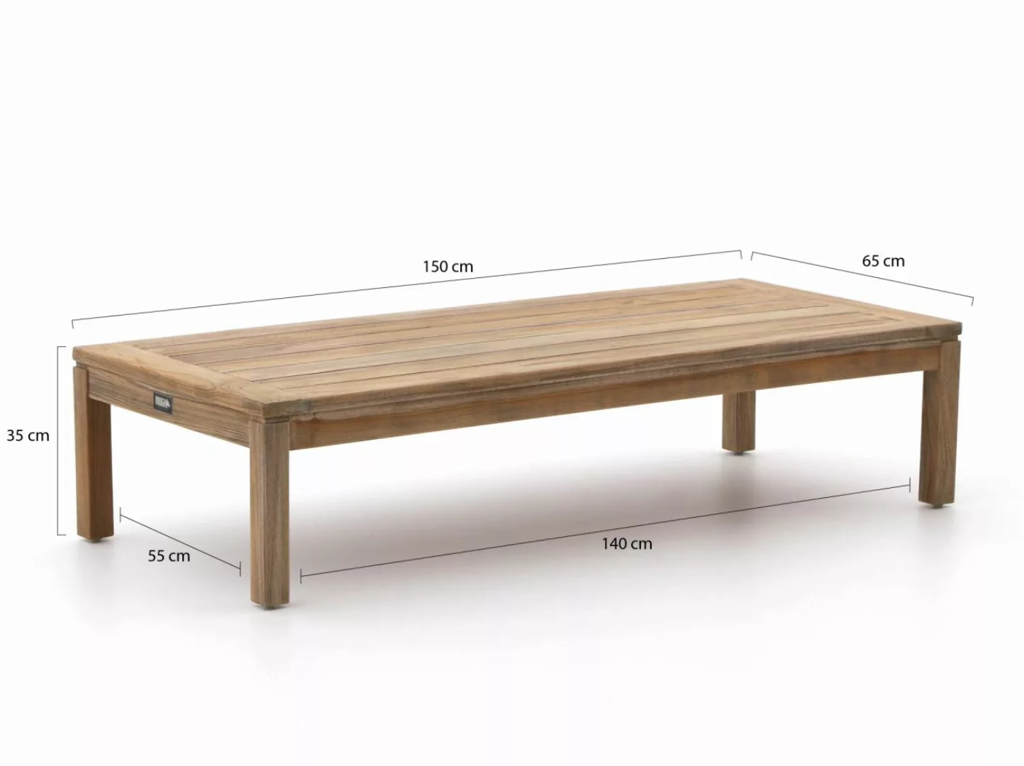ROUGH Batang Loungetisch 150x65x35 cm günstig online kaufen
