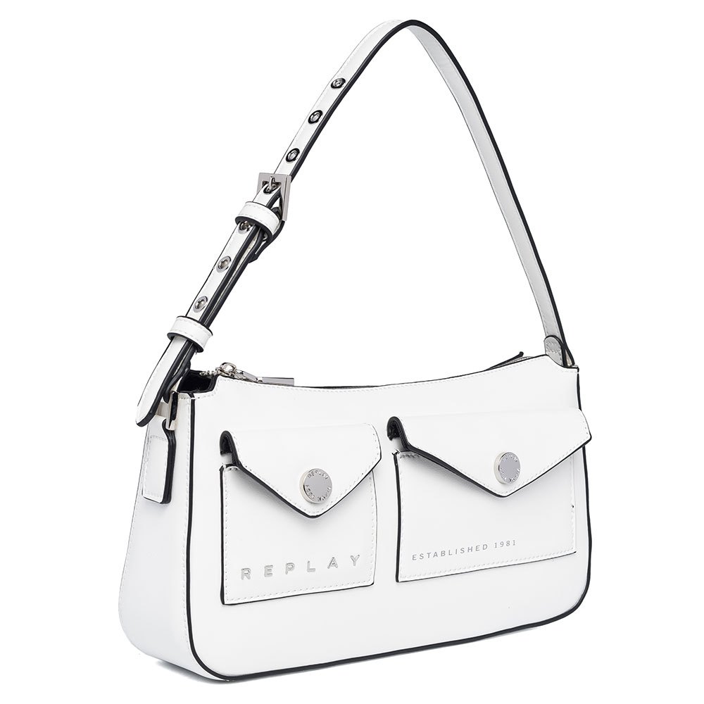 Replay Fw3157.000.a0157b Ledertasche One Size Optical White günstig online kaufen