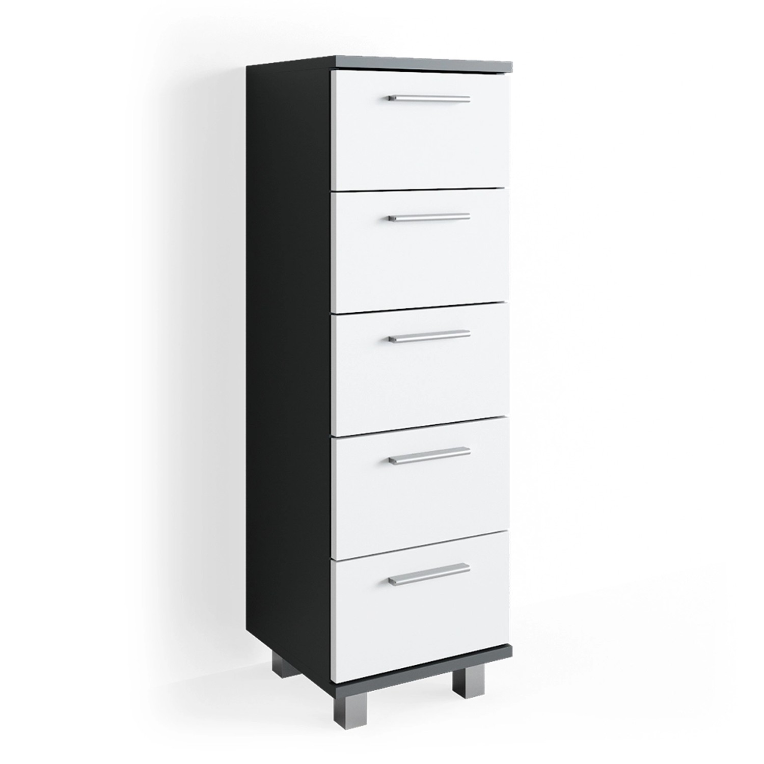 Vicco Midischrank Ilias, Weiß/Anthrazit, 30 x günstig online kaufen
