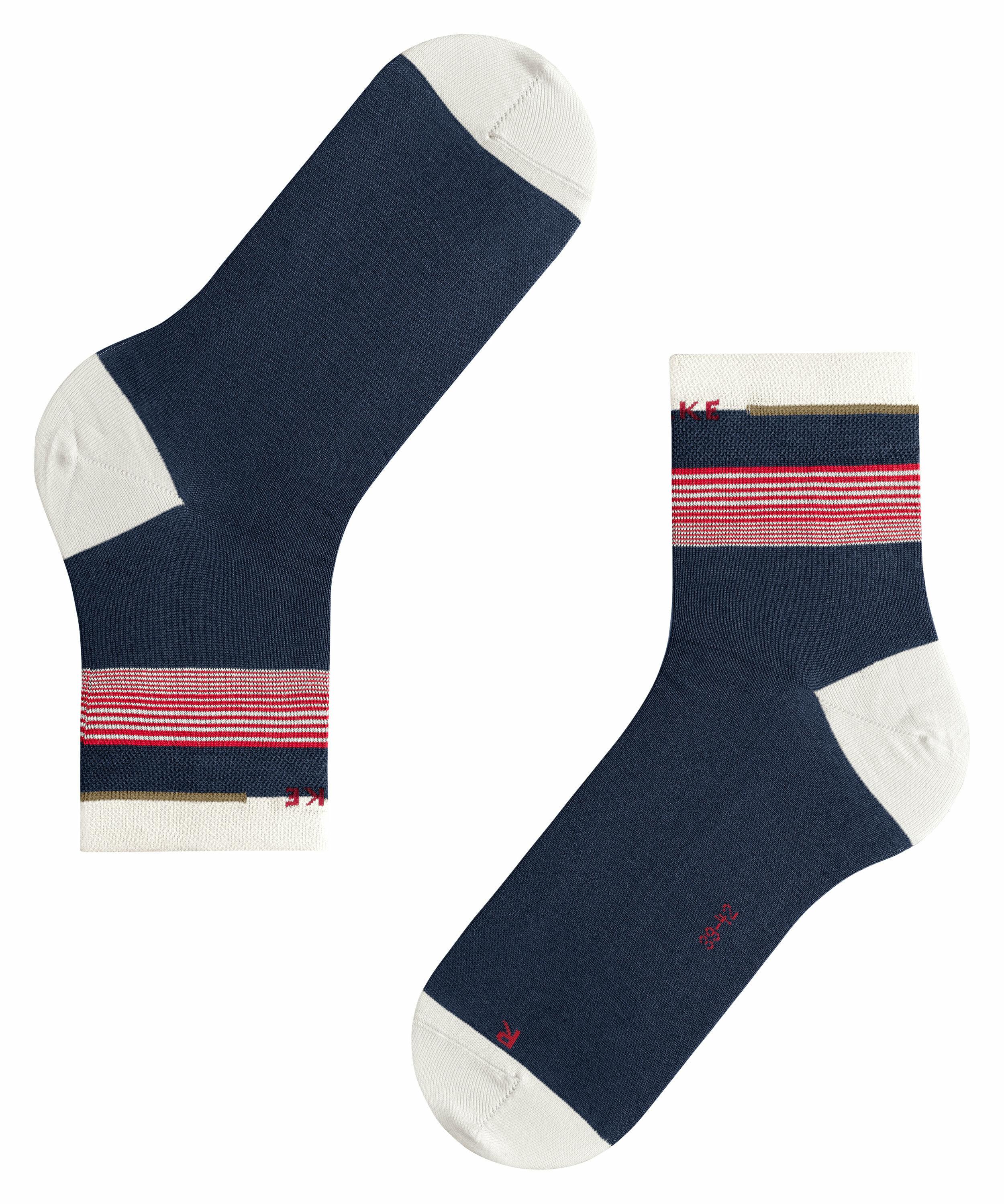FALKE Nature Bond Socken, 39-41, Blau, Streifen, Baumwolle (Bio), 12449-611 günstig online kaufen