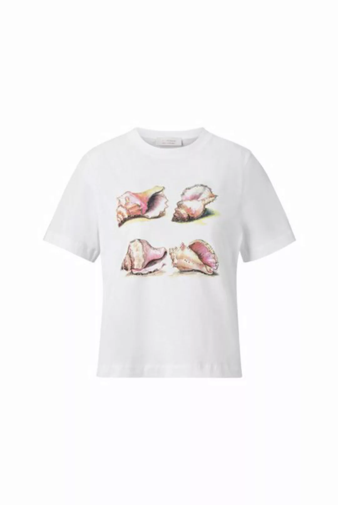 Rich & Royal T-Shirt elegant fit T-Shirt seashell print organic günstig online kaufen