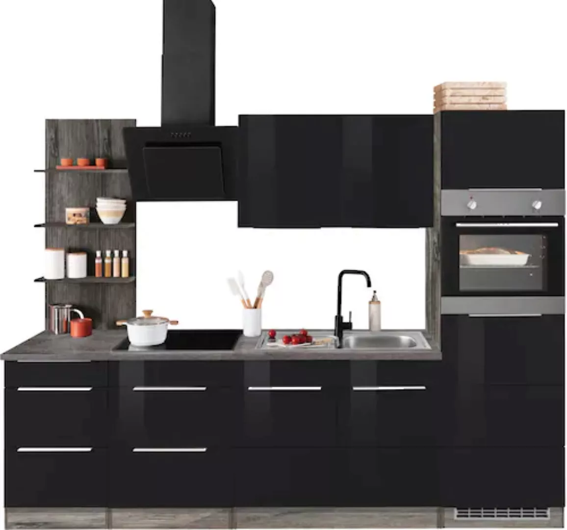 Kochstation Küchenzeile "KS-Brindisi", mit E-Geräten, Breite 270 cm günstig online kaufen
