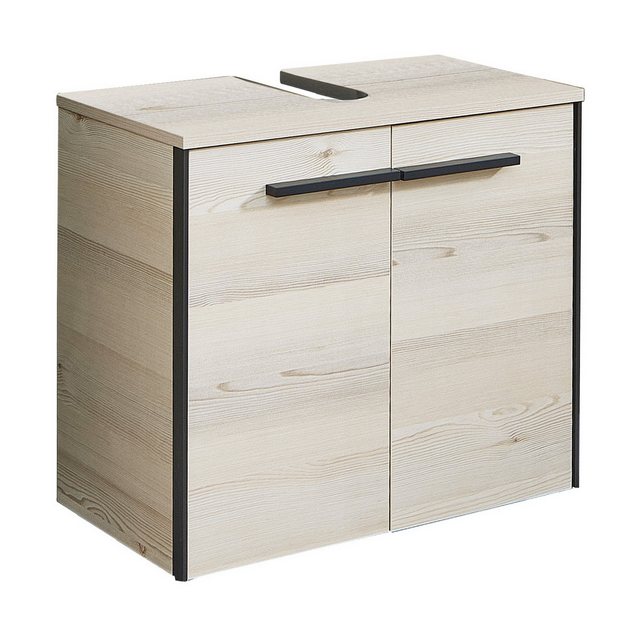 Vito Waschbeckenunterschrank ALOMI, B 60 x T 33 cm, Polar Pinie Dekor, 2 Tü günstig online kaufen