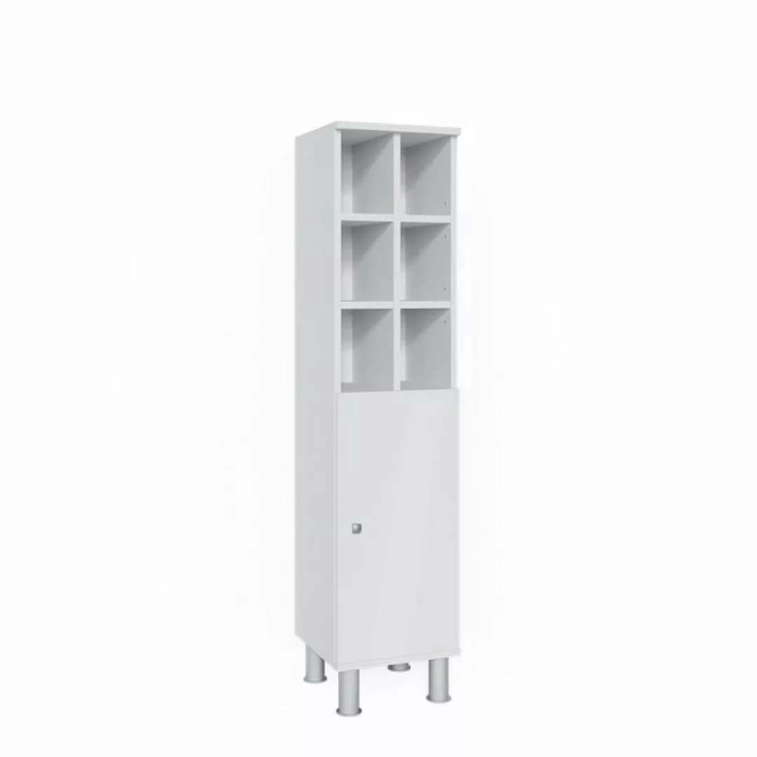 Vicco Midischrank Fynn, Weiß, 30 x 130.6 cm große Tür günstig online kaufen