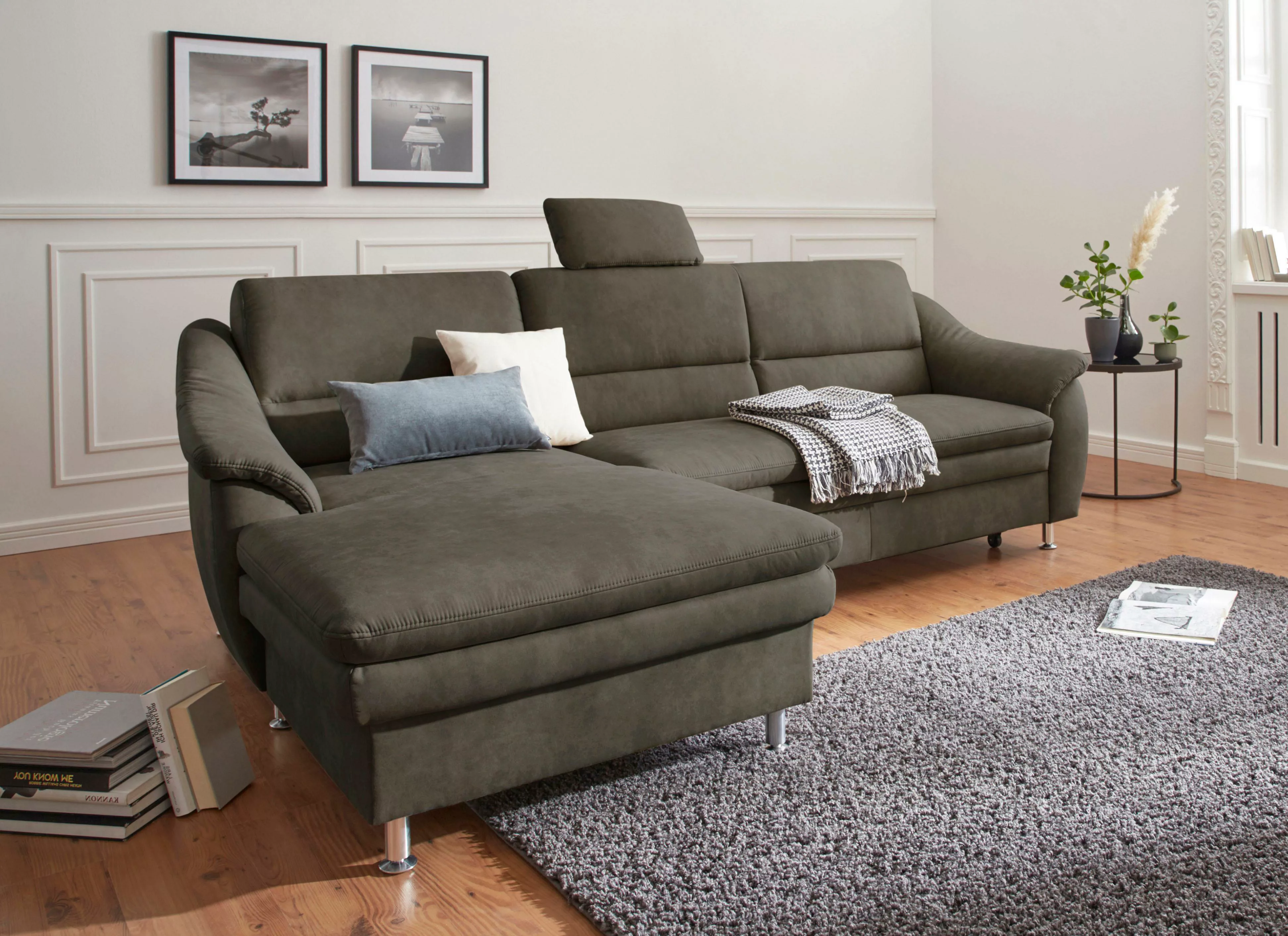 sit&more Ecksofa "Cardoso L-Form", mit Federkern, wahlweise mit Bettfunktio günstig online kaufen