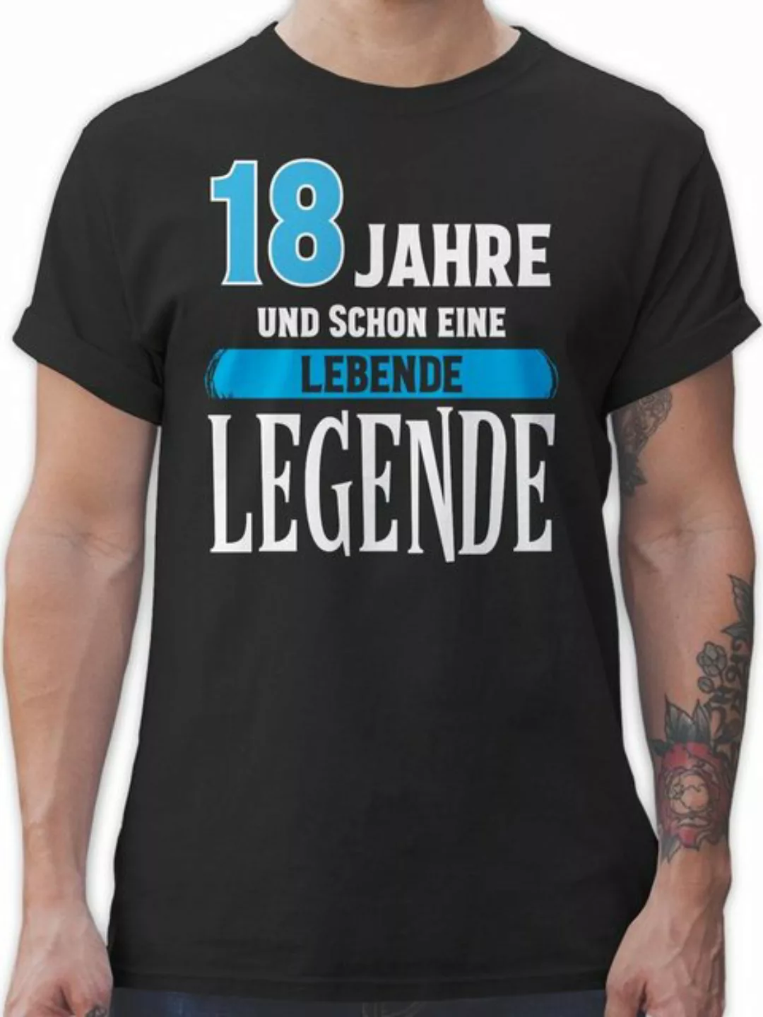 Shirtracer T-Shirt Achtzehnter Legende 18. Geburtstag günstig online kaufen