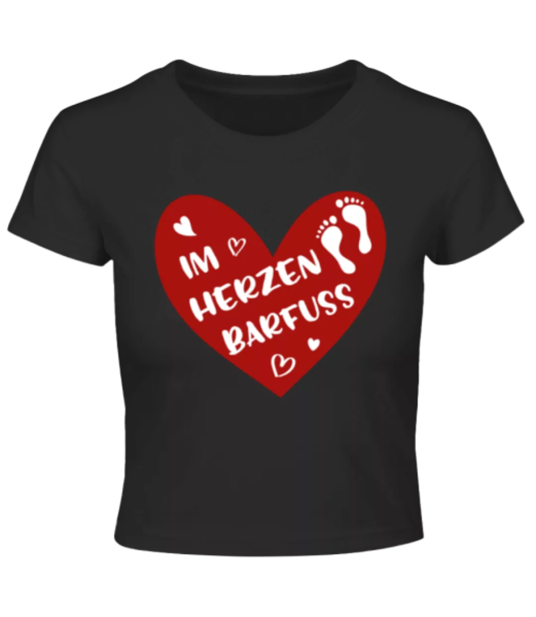 Im Herzen Barfuss · Crop T-Shirt günstig online kaufen
