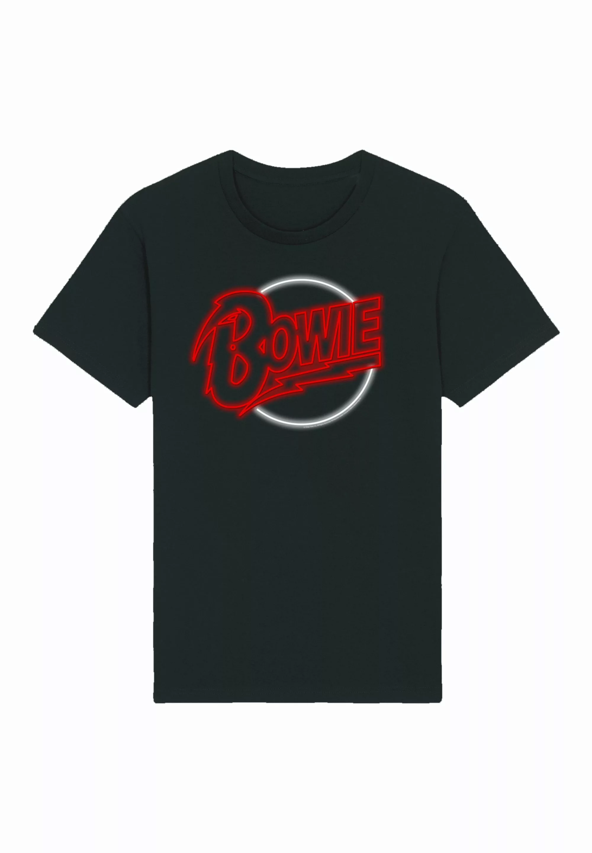 F4NT4STIC T-Shirt "David Bowie Neon Logo", Premium Qualität günstig online kaufen