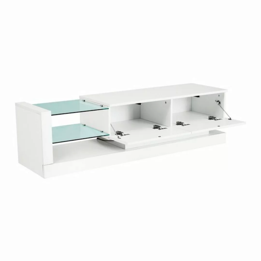 Odikalo TV-Schrank Sideboard Lowboard Lagerschrank Hochglanz 1,4 m lang 16 günstig online kaufen