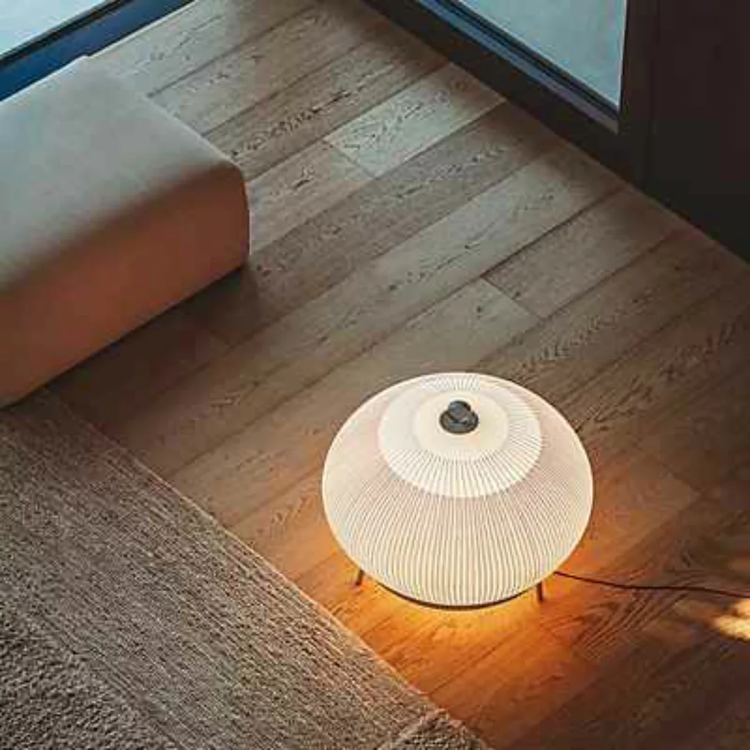 Vibia Knit Bodenleuchte LED, beige - 62 cm - casambi günstig online kaufen