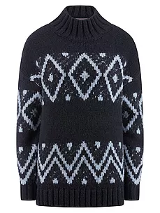 Pullover Stehkragen include schwarz günstig online kaufen