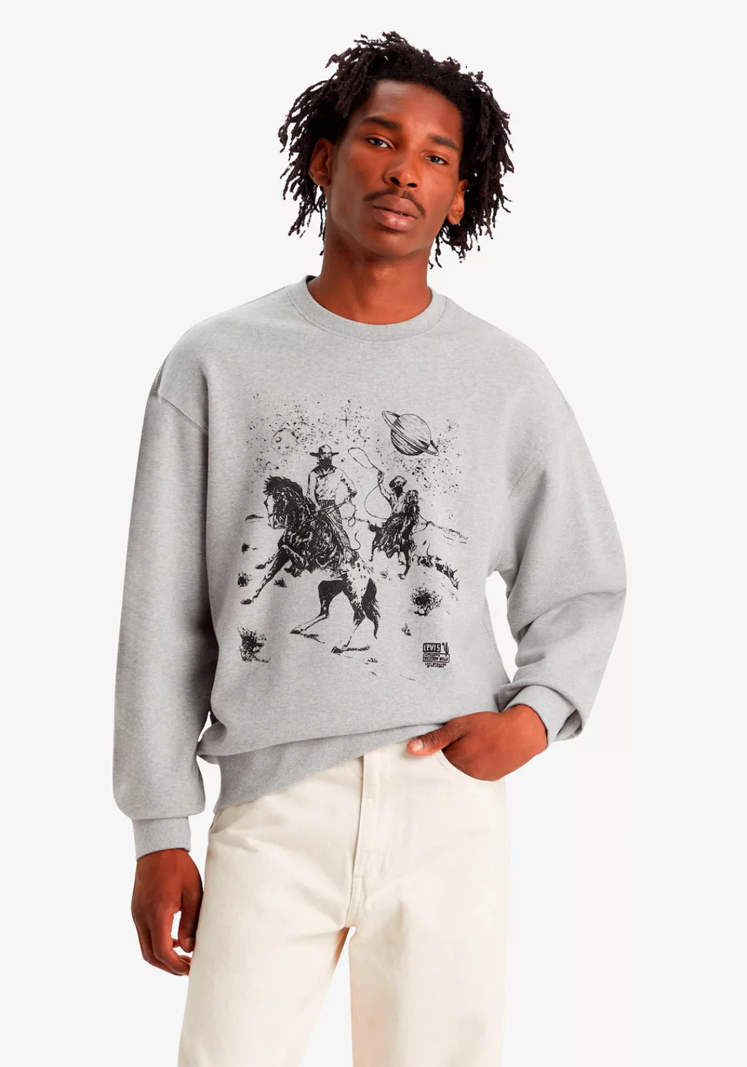 Levis Sweatshirt "RELAXD GRAPHIC CREW GREYS" günstig online kaufen