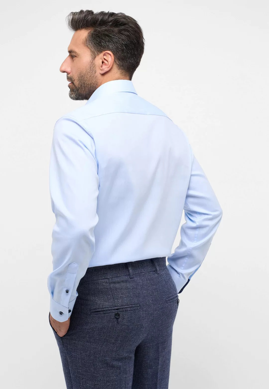 Eterna Langarmhemd - Hemd - Slim Fit - bügelfrei - Stretch - Businesshemd b günstig online kaufen