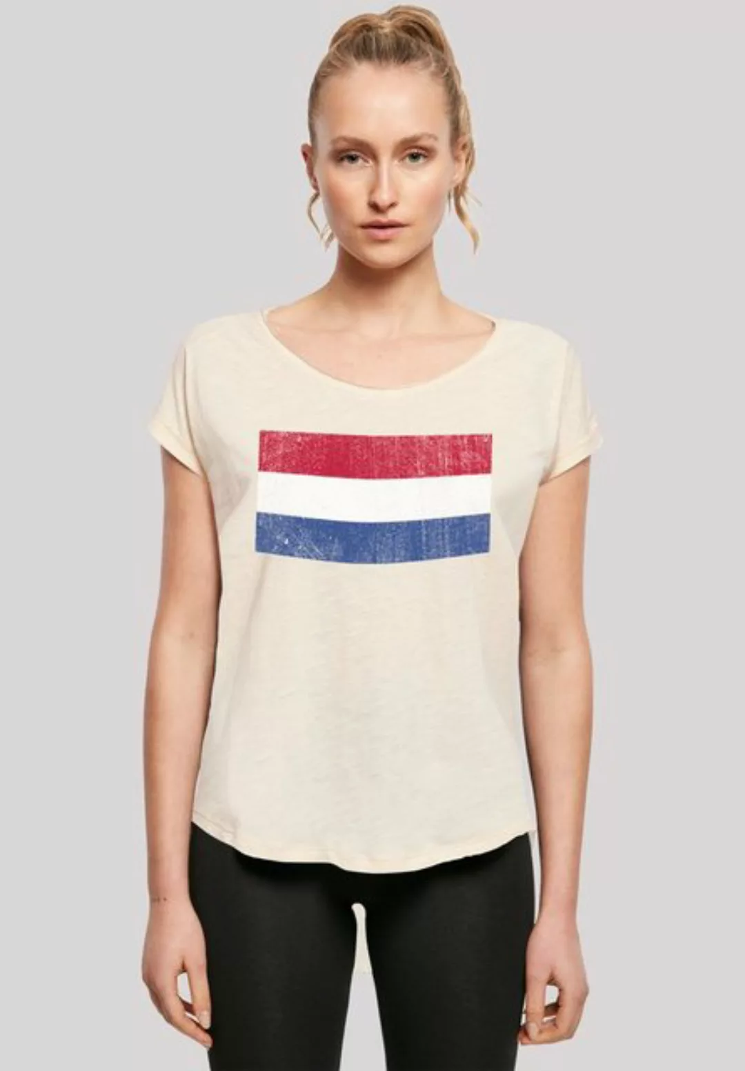 F4NT4STIC T-Shirt "Netherlands NIederlande Holland Flagge distressed" günstig online kaufen