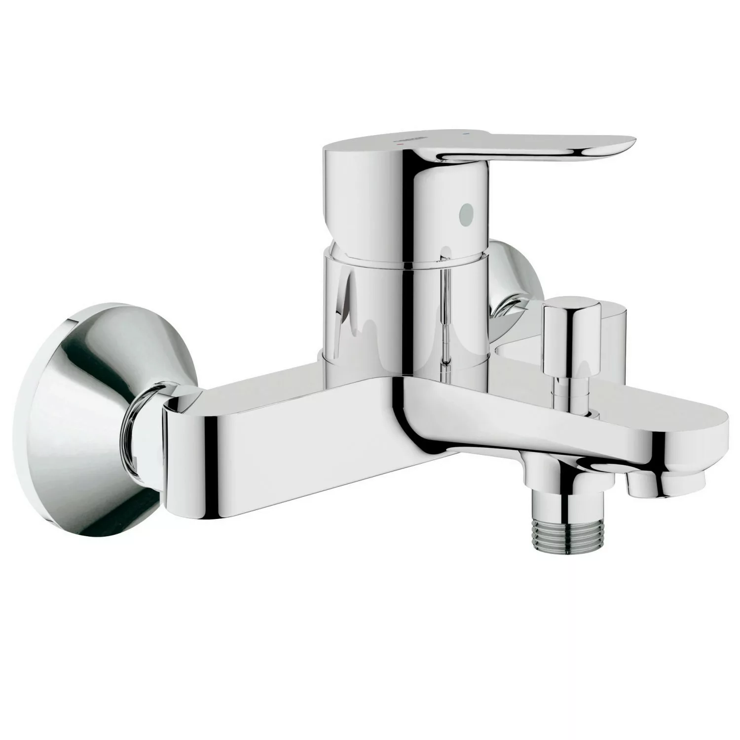 Grohe QuickFix Einhebelmischer-Wannenarmatur Start Edge Chrom günstig online kaufen