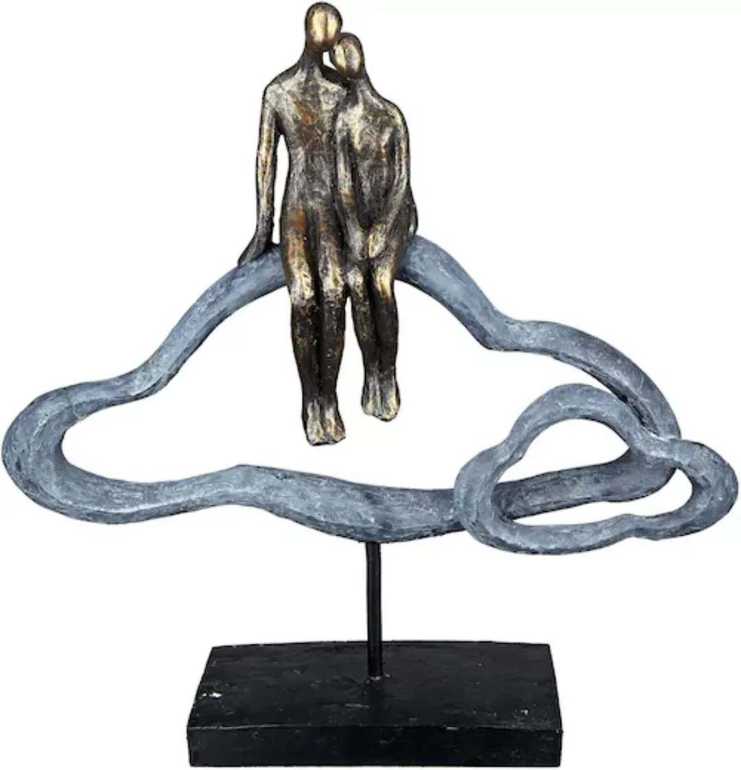 Casablanca by Gilde Dekofigur "Skulptur Lovecloud, bronzefarben/grau" günstig online kaufen